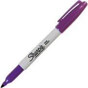 Sanford Sharpie® Permanent Marker, Fine Point, Purple Ink, Dozen 30008